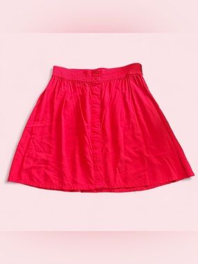 GAP Red Button Front Skirt
